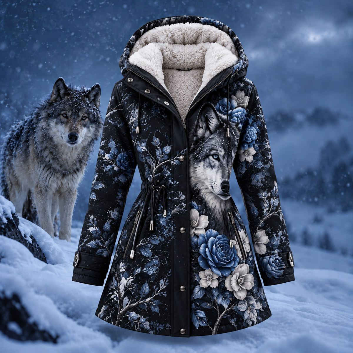 Women's Wolf Winter Coat