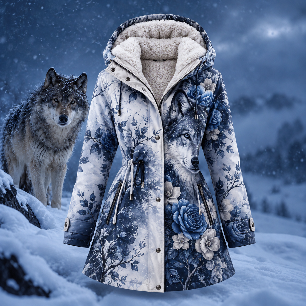 Women's Wolf Winter Coat