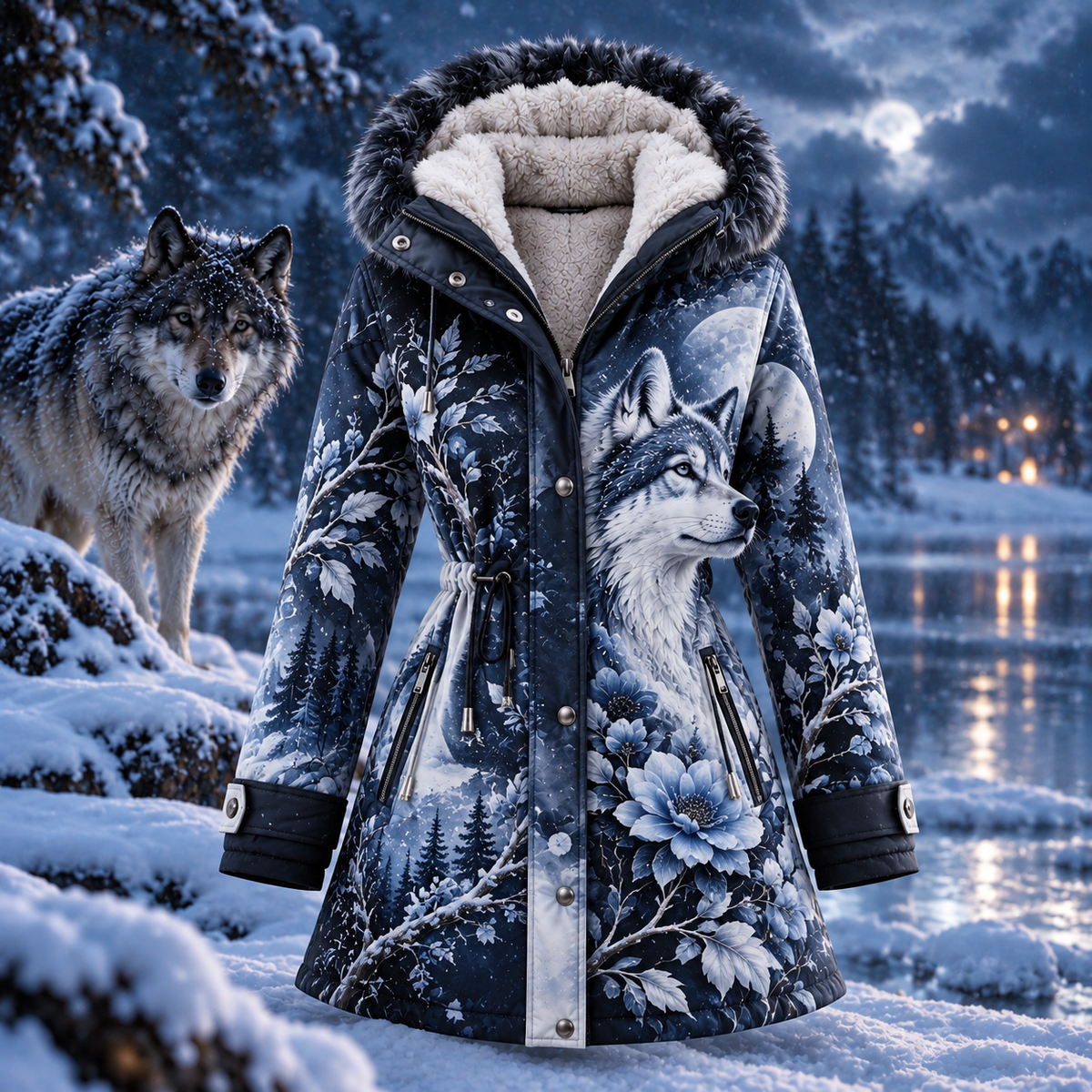 Women's Winter Wolf Coat