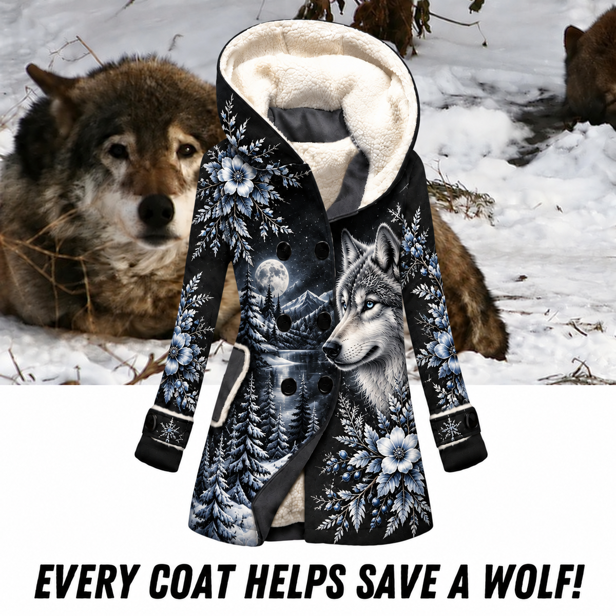 Wolf Women's Winter Coat