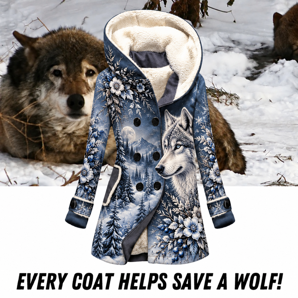 Wolf Women's Winter Coat