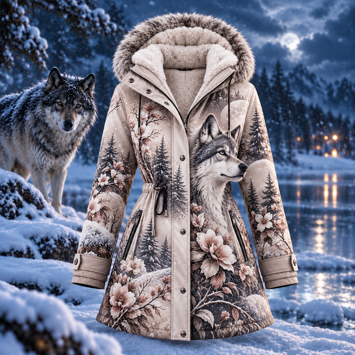 Women's Winter Wolf Coat