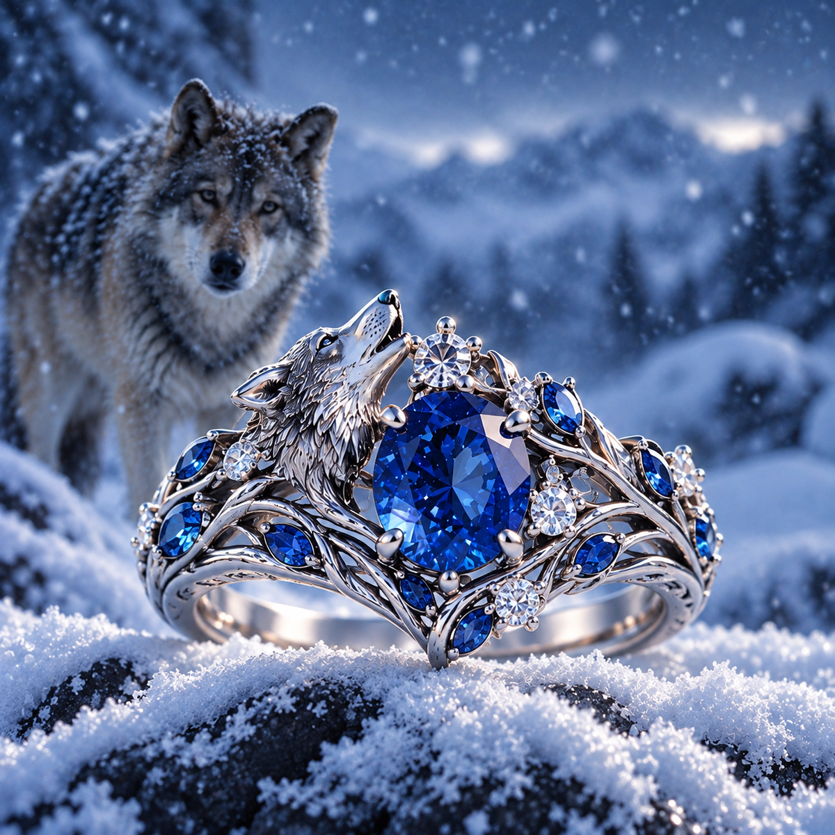 Wolf Freedom Ring